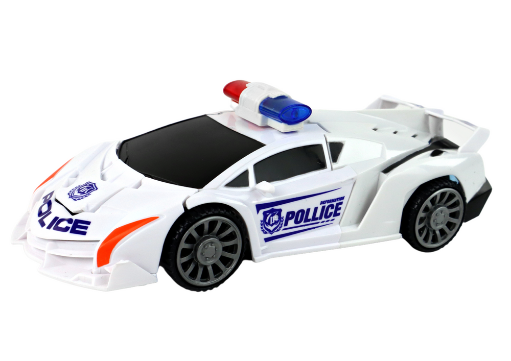 Robot Car Police White 2in1 Transformation