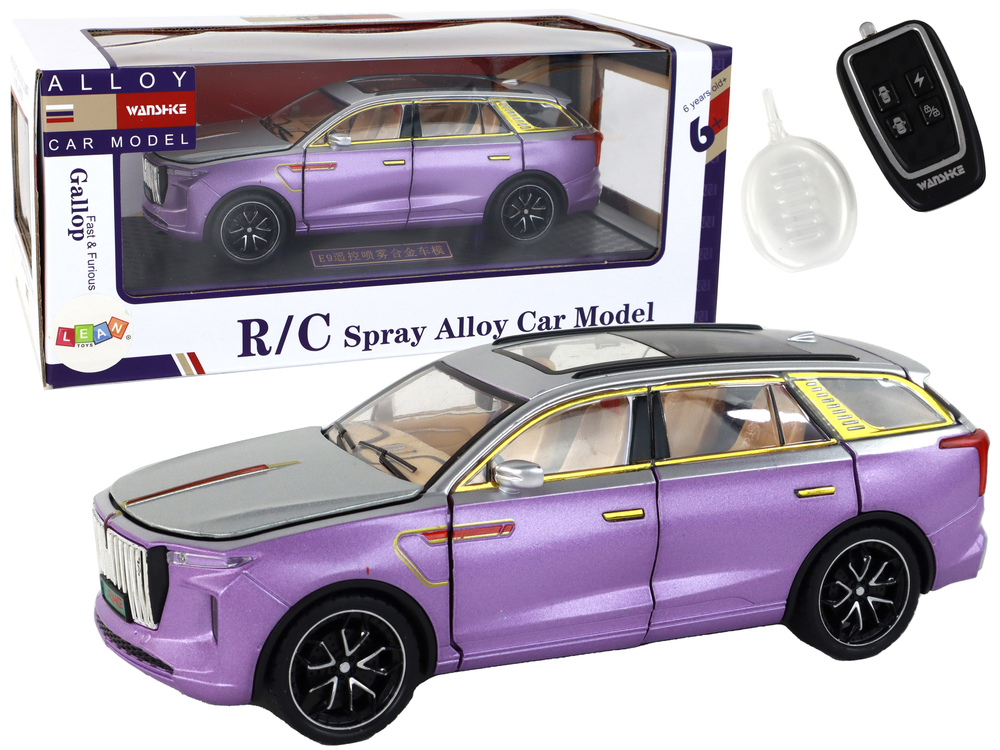 Radiovadāmā mašīna ar pulti Vehicle E-9 Aluminum Purple