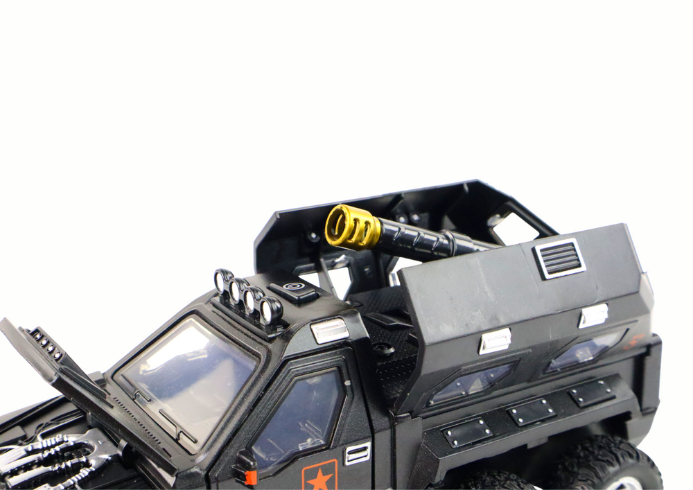 Car Vehicle with Cannon Inside Sound Lights 3 Colors