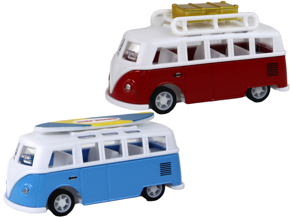 Campers Buses With Friction Drive 1:87 4 Pieces