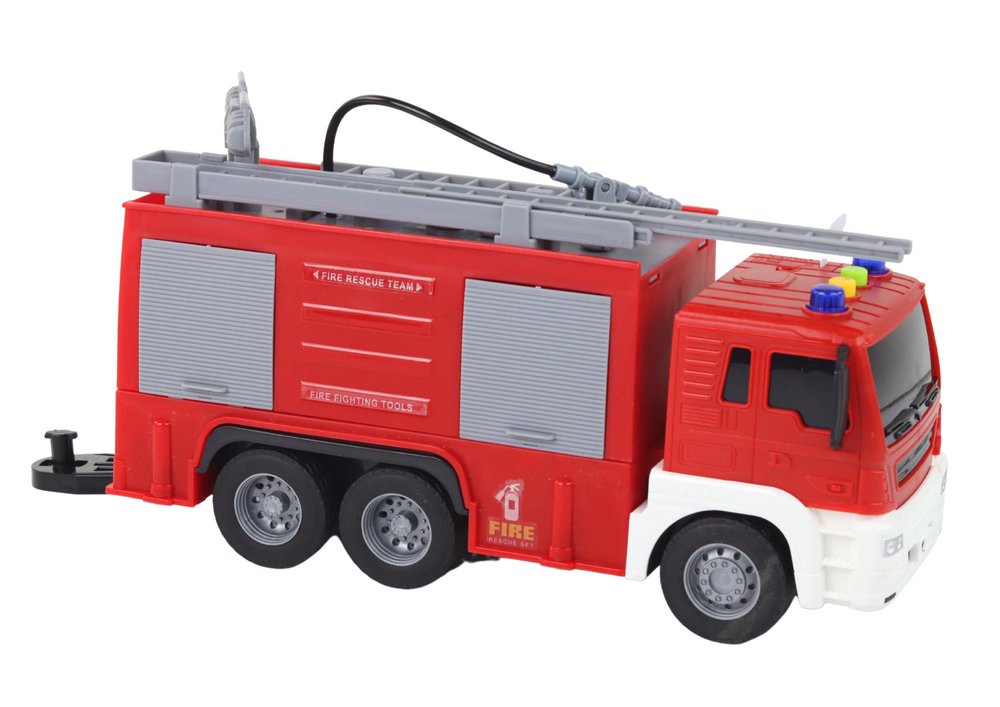 Fire Department With Trailer Fire Truck 1:16 Sounds of Light