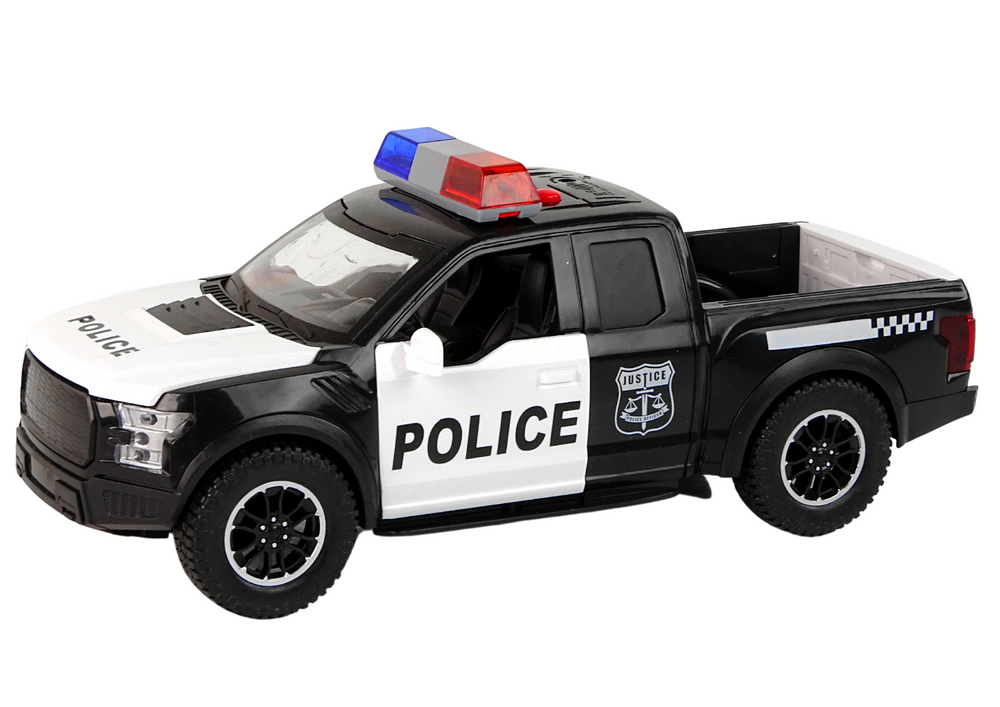 Offroad Vehicle Police Black Opening Door Sound Lights