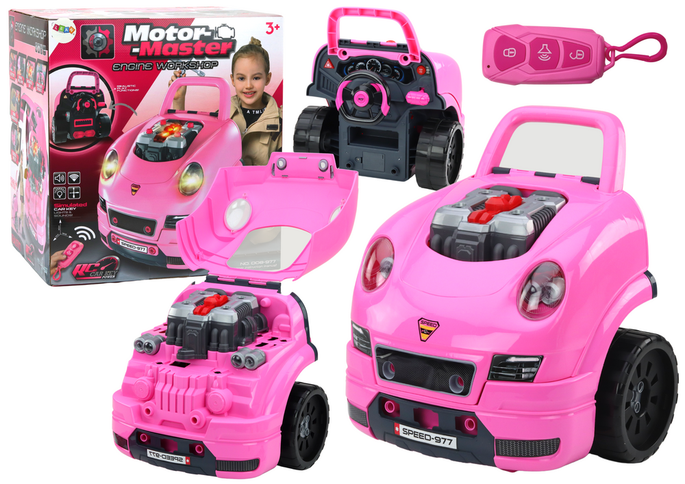 Workshop Engine Truck Disassembly DIY Kit Pink