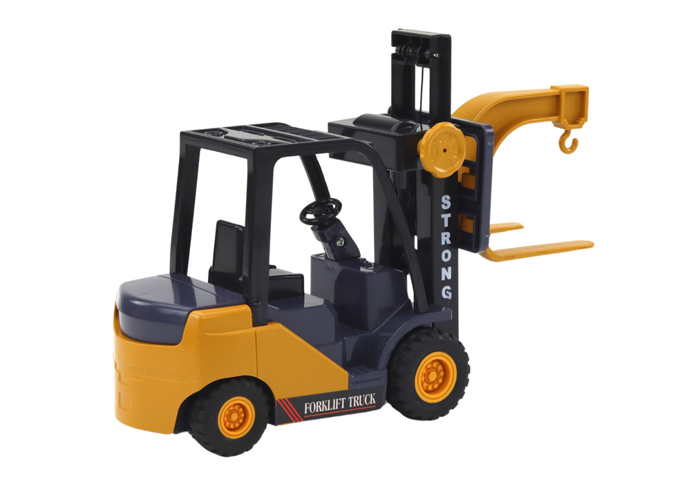 Forklift With Hook Adjustable Friction Drive Yellow