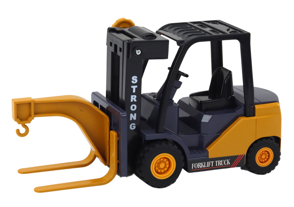 Forklift With Hook Adjustable Friction Drive Yellow