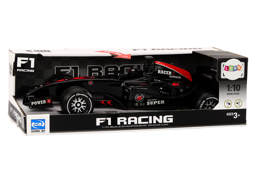 Racer Sports Car F1 Driven 1:10 Black Sounds