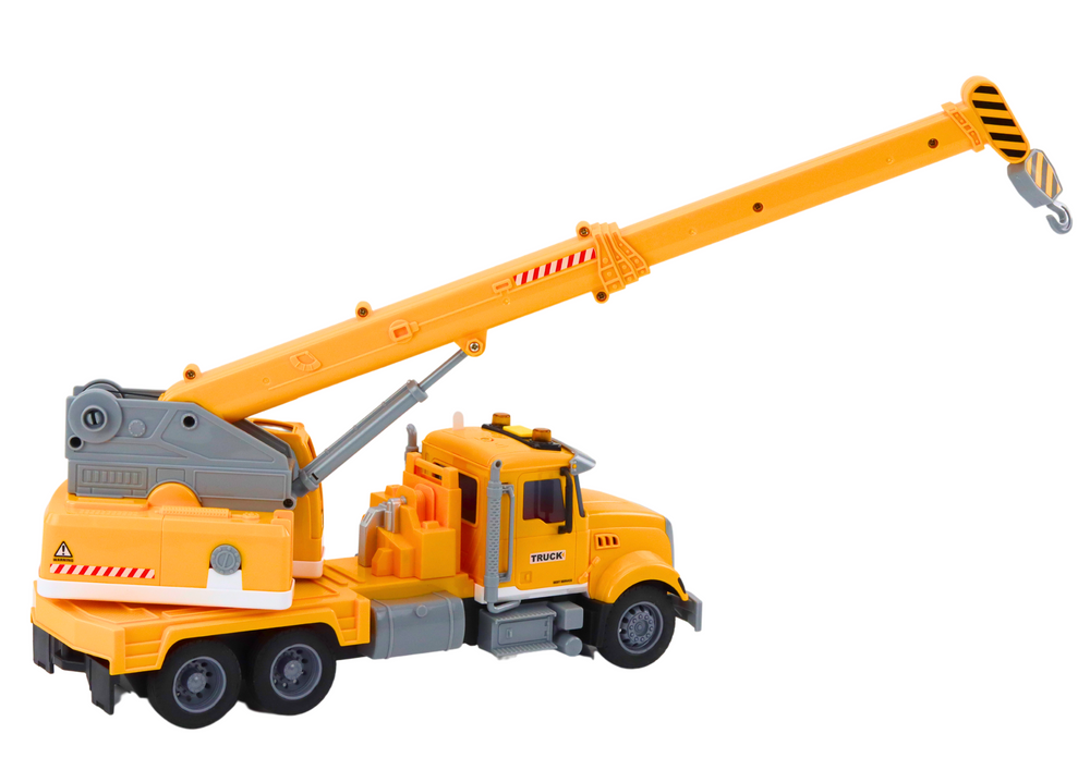 Truck Yellow Crane With Friction Drive Light and Sound Effects