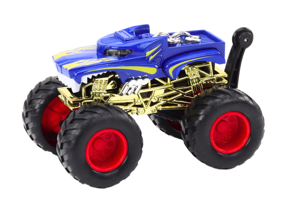 Toy Car Off-Road Vehicle Big Rubber Wheels Blue