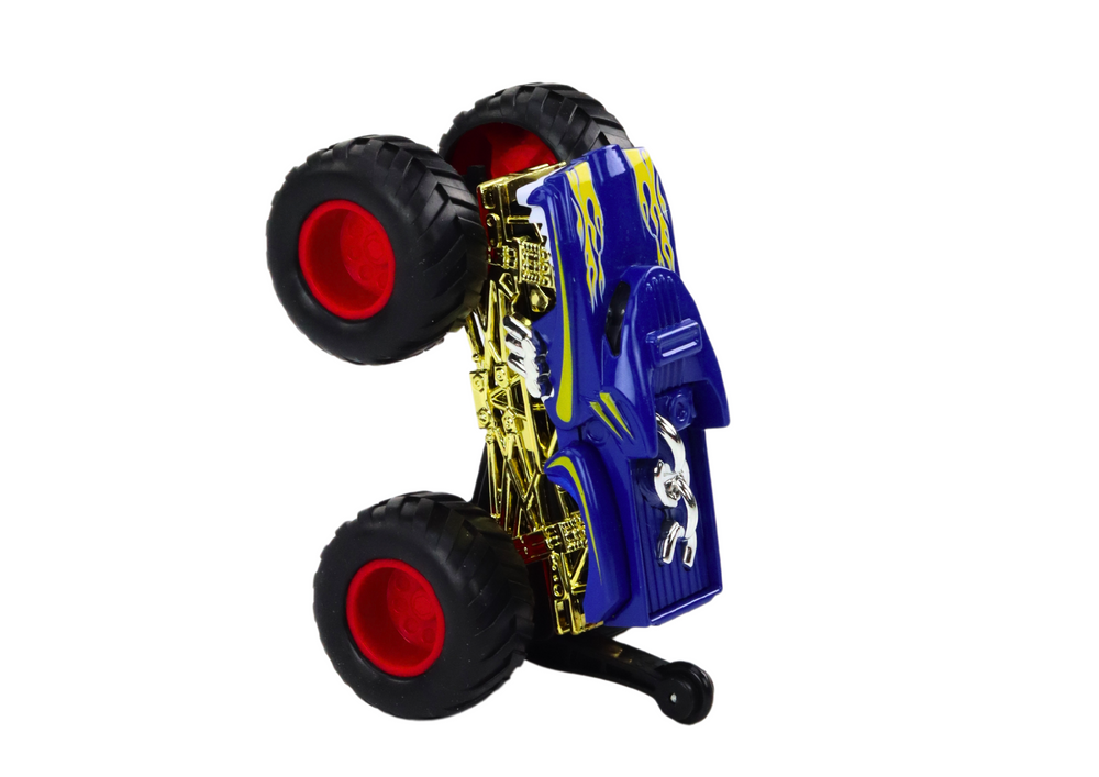 Toy Car Off-Road Vehicle Big Rubber Wheels Blue