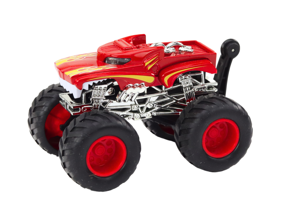 Toy Car Off-Road Vehicle Big Rubber Wheels Red