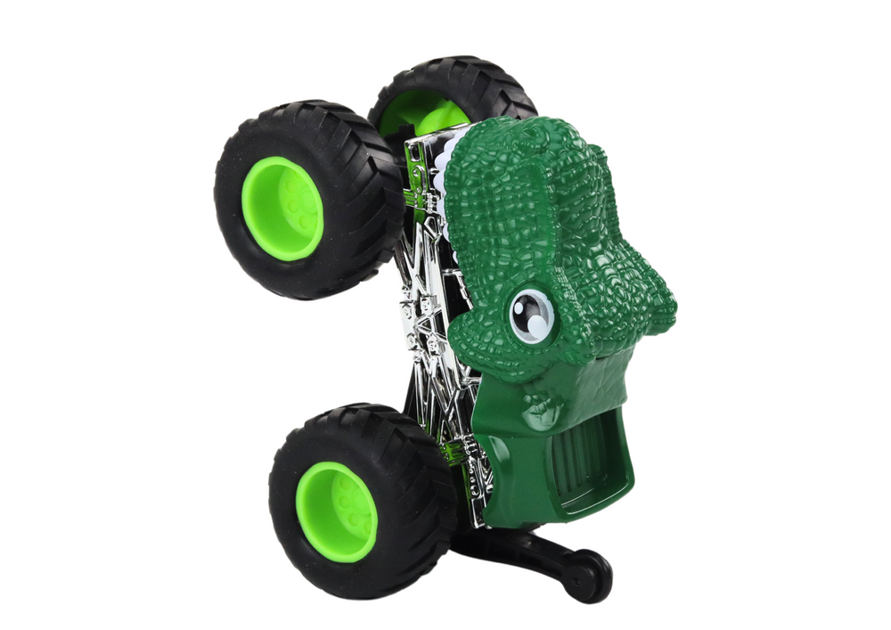 Dinosaur Off-Road Car with Large Rubber Wheels, Green