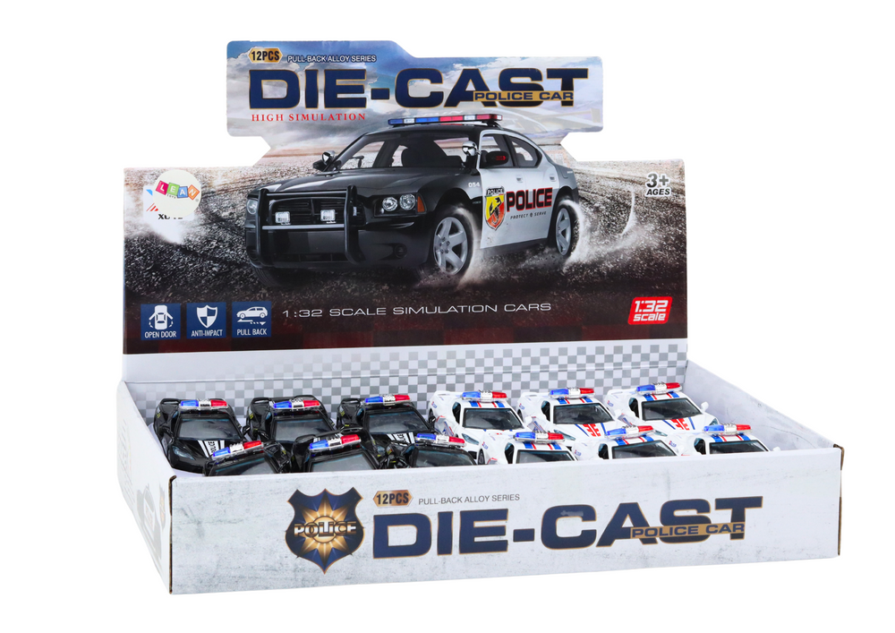 ﻿Car Police Car Police Car Metal 1:32 Drive Mix