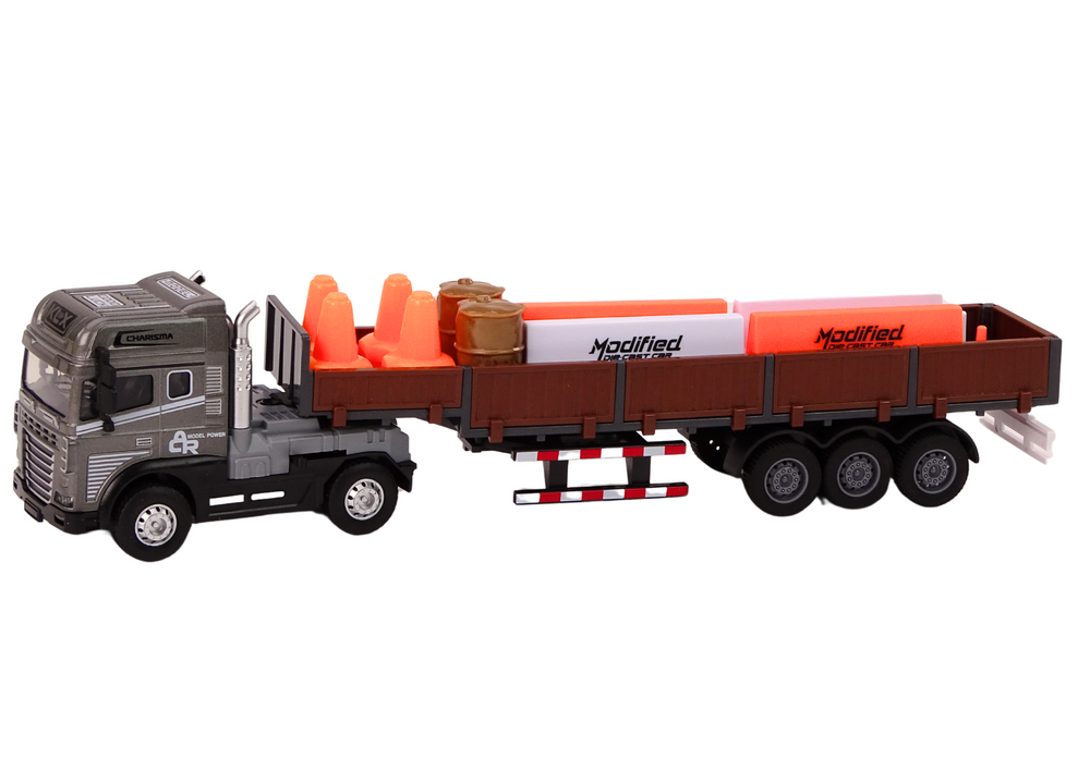 ﻿Truck With Trailer 1:24 TIR Car Truck Accessories Sounds