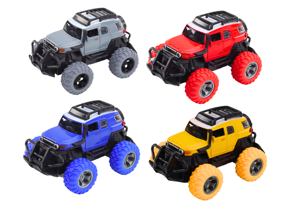 Off-Road Car 1:32 Metal Rubber Wheels Lights Sounds Drive