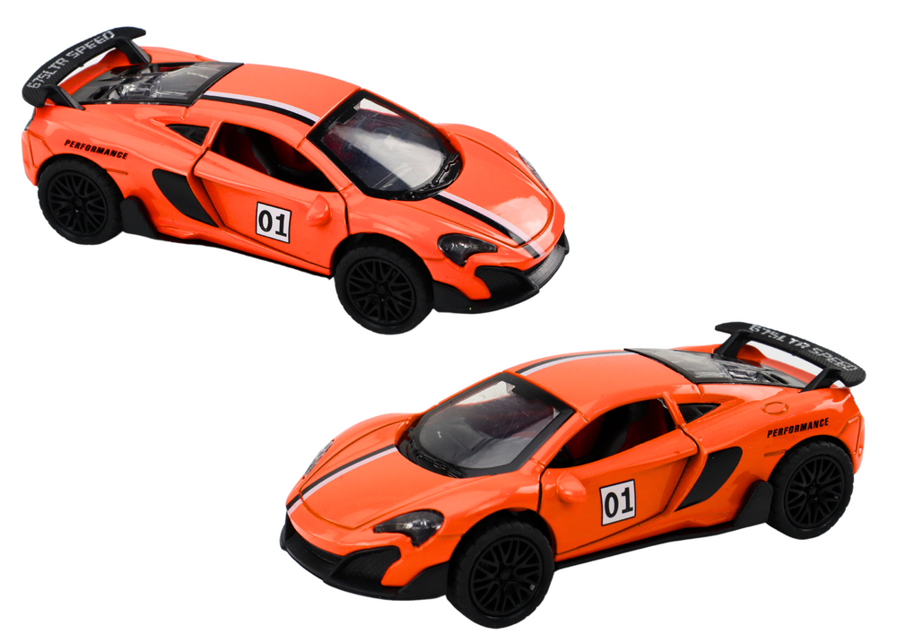 Car Sports Car 1:32 Friction Drive Orange