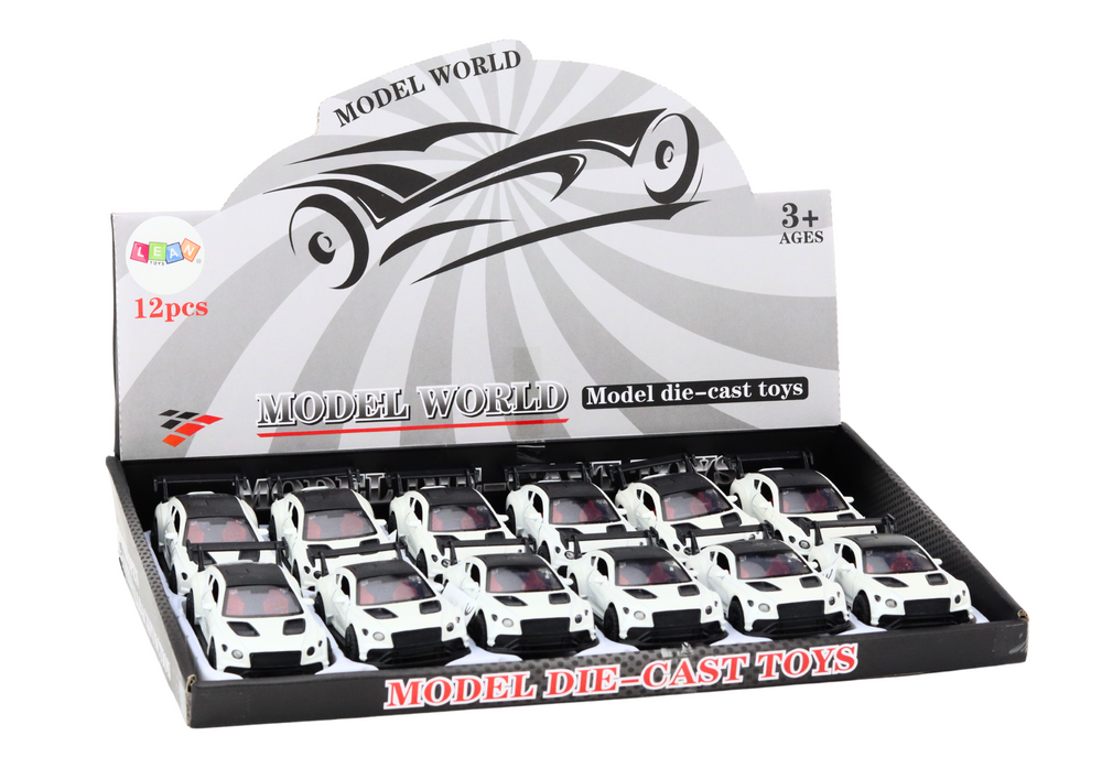 Car Sports Car 1:32 Friction Drive Pearl White