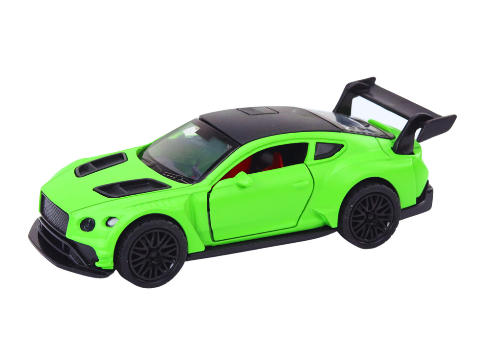 Toy Car Sports Car 1:32 Friction Drive Matte Green