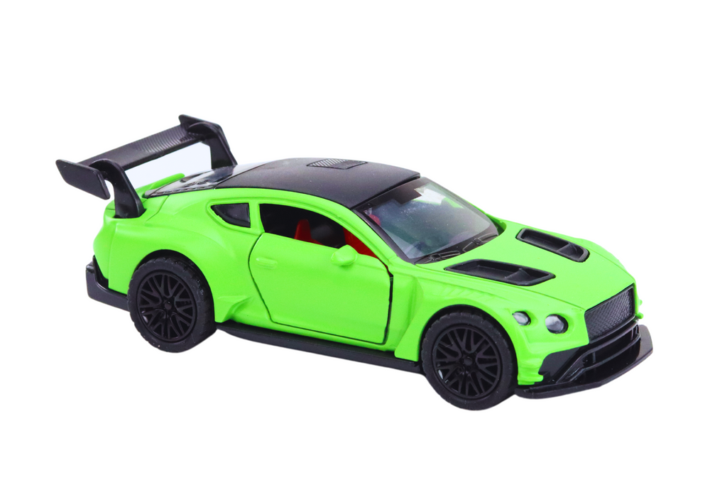 Toy Car Sports Car 1:32 Friction Drive Matte Green