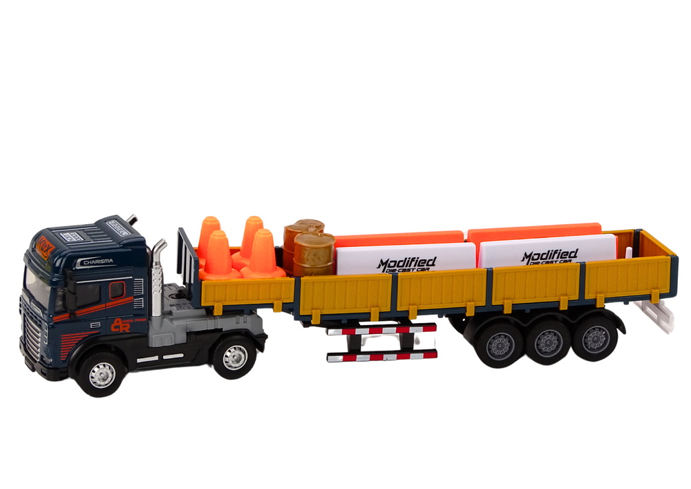 Truck With Trailer Blue 1:24 TIR Car Truck Accessories Sounds