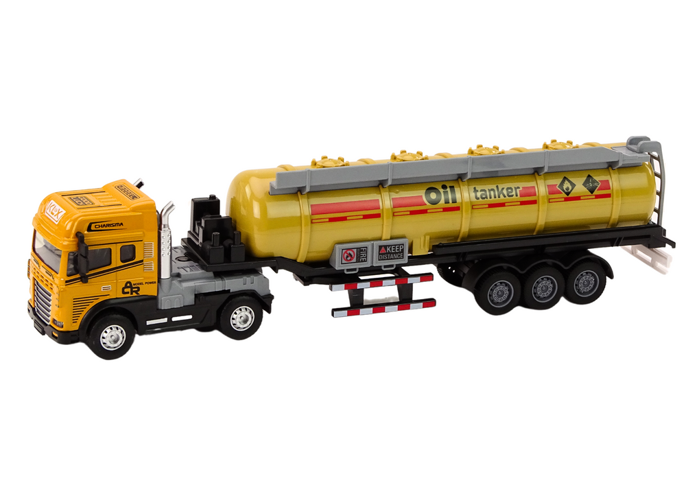 Fuel Tank Truck TIR 1:24 Trailer Sounds Lights Yellow