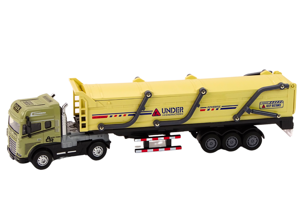 Truck With Trailer TIR Transport Vehicle 1:24 Sounds Lights Brown