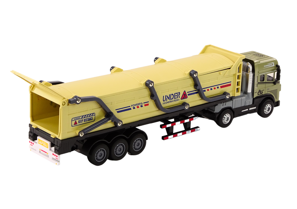 Truck With Trailer TIR Transport Vehicle 1:24 Sounds Lights Brown