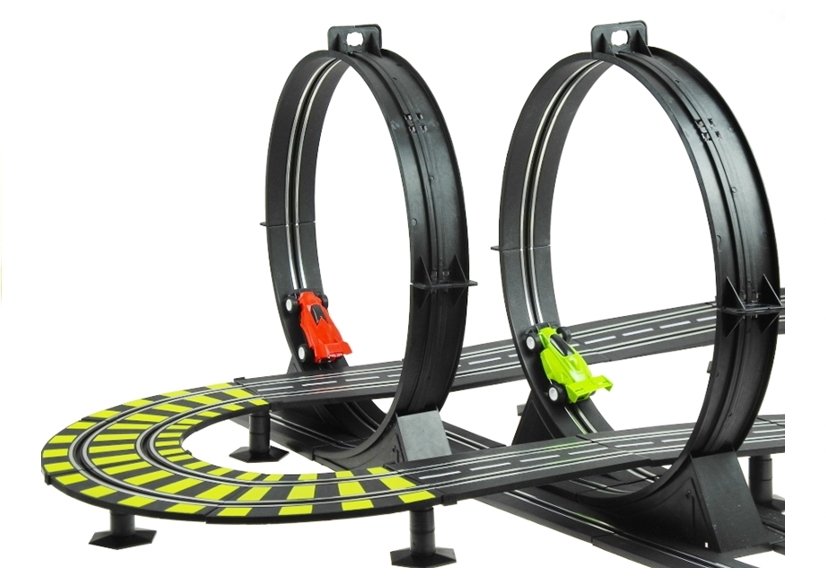 Wonderful Two-lane Racing Track 1157cm Length