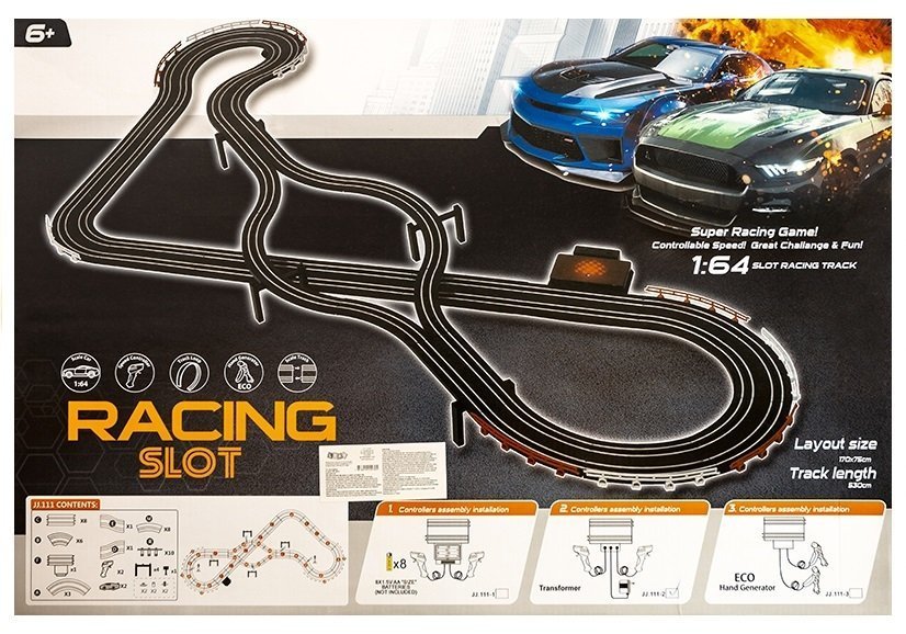 Racing Track 2 Cars Controllers Slot Cars