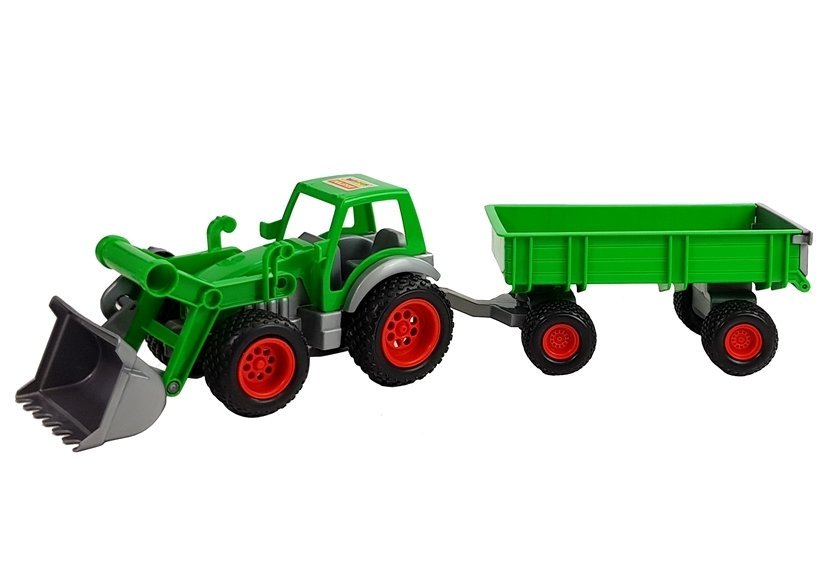 Tractor Loader with Farmer Trailer Green 8817 Polesie