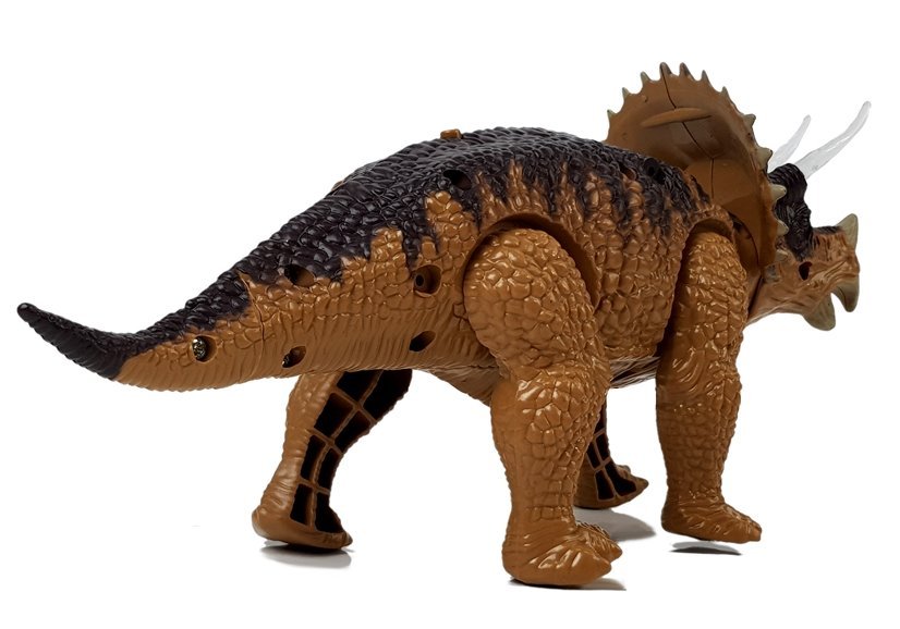 Dinosaur Triceratops Battery Operated Yellow