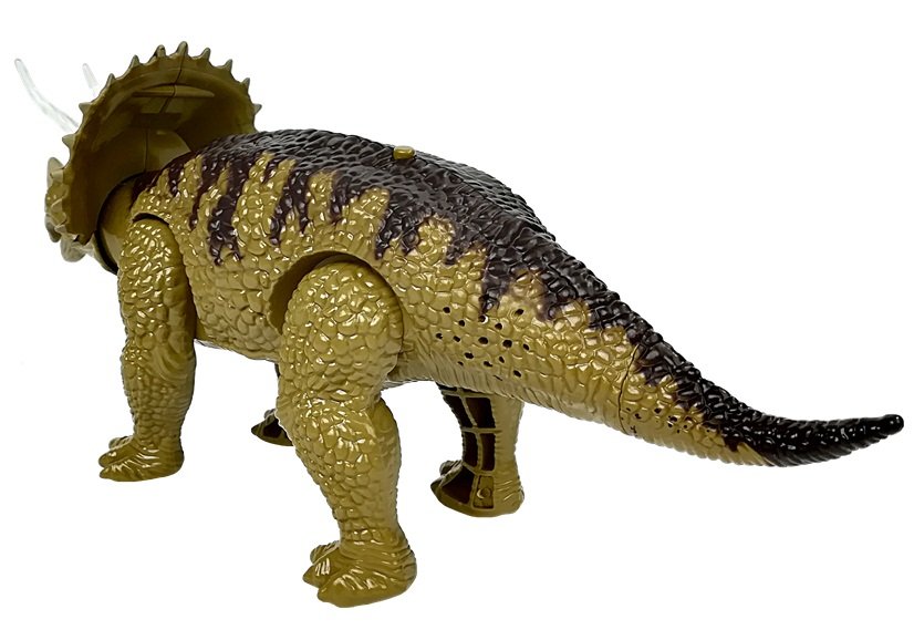 Dinosaur Triceratops Rex Battery Operated Green