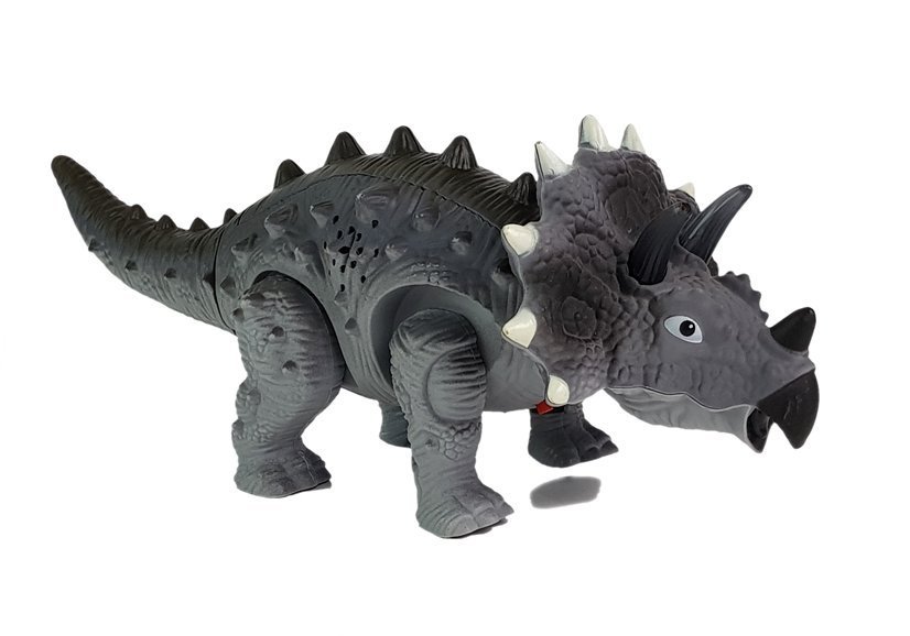 Dinosaur on Battery Triceratops Gray