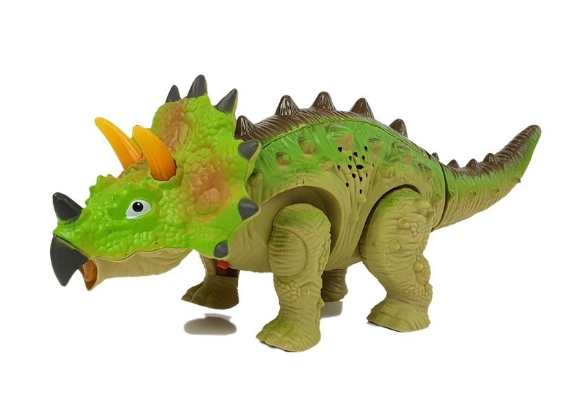 Dinosaur on Battery Triceratops Green