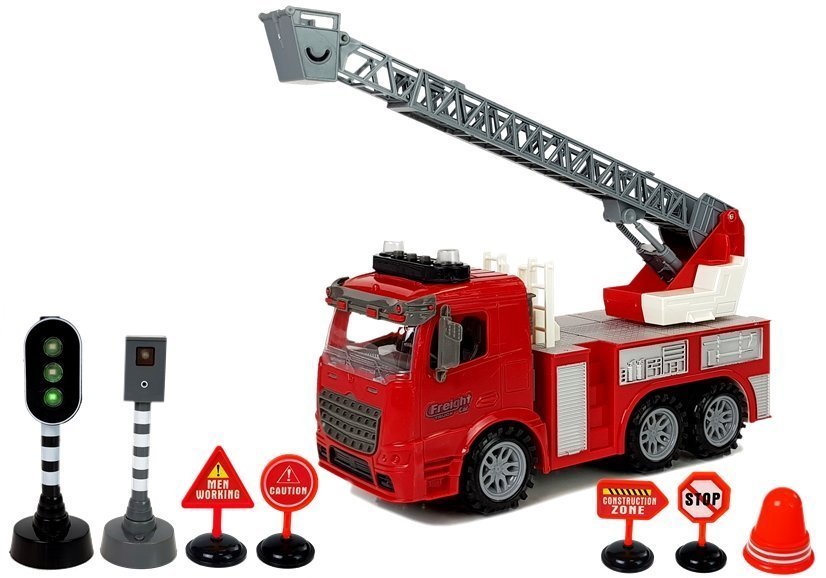 Fire Department Road Signs Traffic Lights Frictional Drive Sound Light Effects