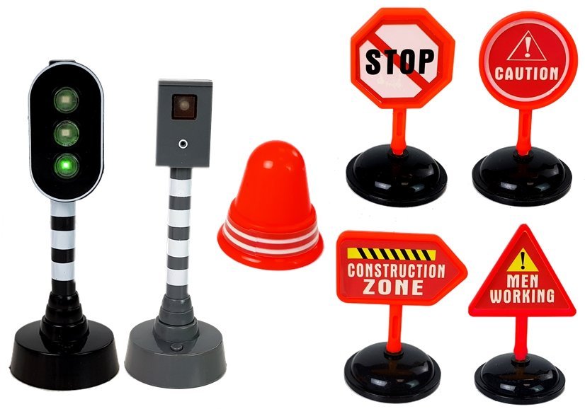 Fire Department Road Signs Traffic Lights Frictional Drive Sound Light Effects