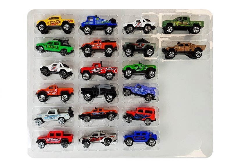 Jeep Off-Road Vehicle Set Various Colors 20 Pieces