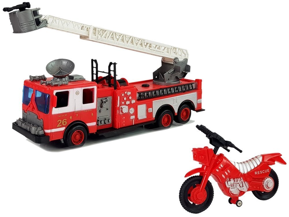 Set of Fire Brigade Vehicles Fire Engine Motor Tent Accessories