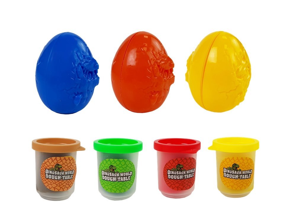 Play Daugh Dinosaurs Eggs Mould 12 Pieces 4 Colours