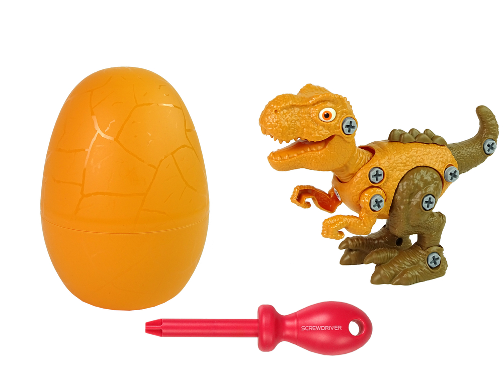 Dinosaur Tyrannosaurus Rex set with Egg DIY Screwdriver Orange