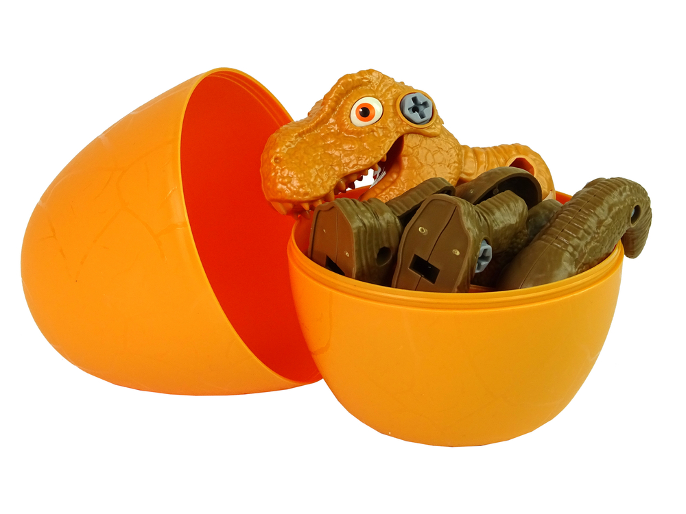 Dinosaur Tyrannosaurus Rex set with Egg DIY Screwdriver Orange