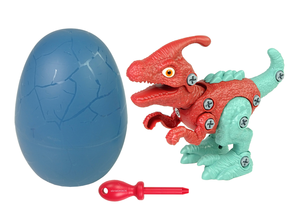 Set Dinosaur Parasaurolophus with Egg DIY Screwdriver