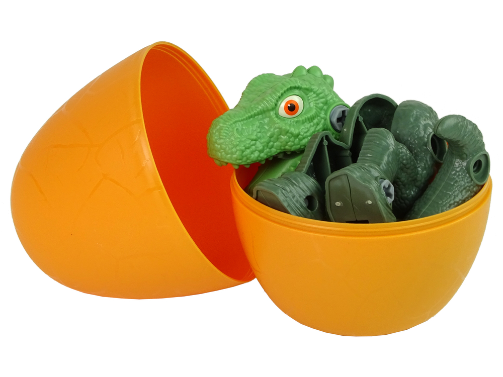 Dinosaur Tyrannosaurus Rex set with Egg DIY Screwdriver Green