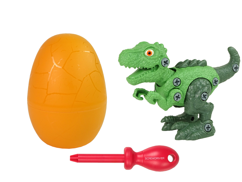 Dinosaur Tyrannosaurus Rex set with Egg DIY Screwdriver Green