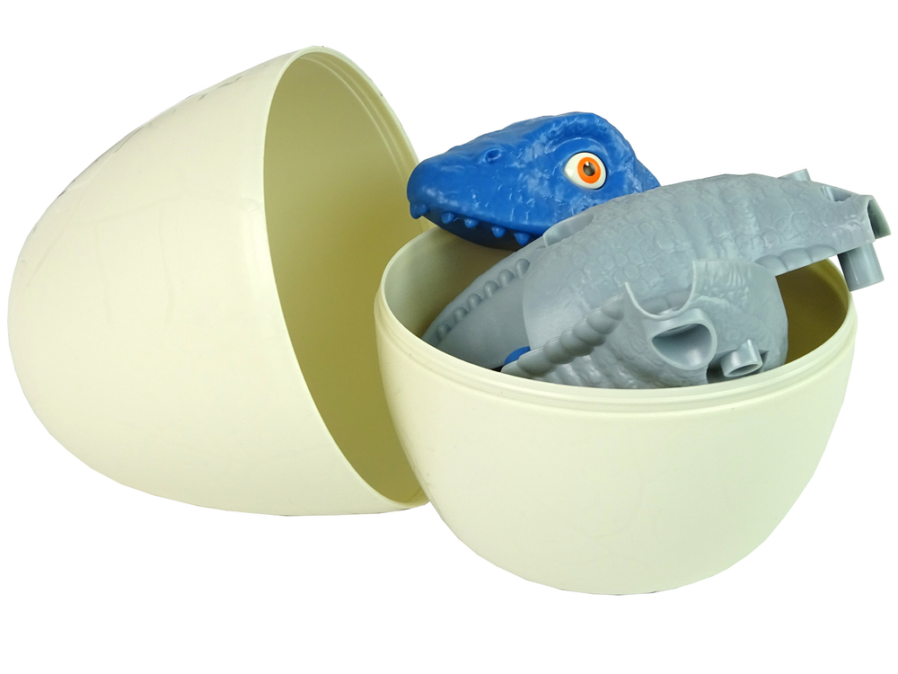 Set Dinosaur Mosasaur with Egg DIY Screwdriver Blue