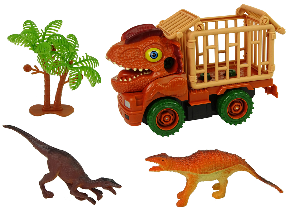 Dinosaur Truck Transporter for Disassembly Orange Accessories