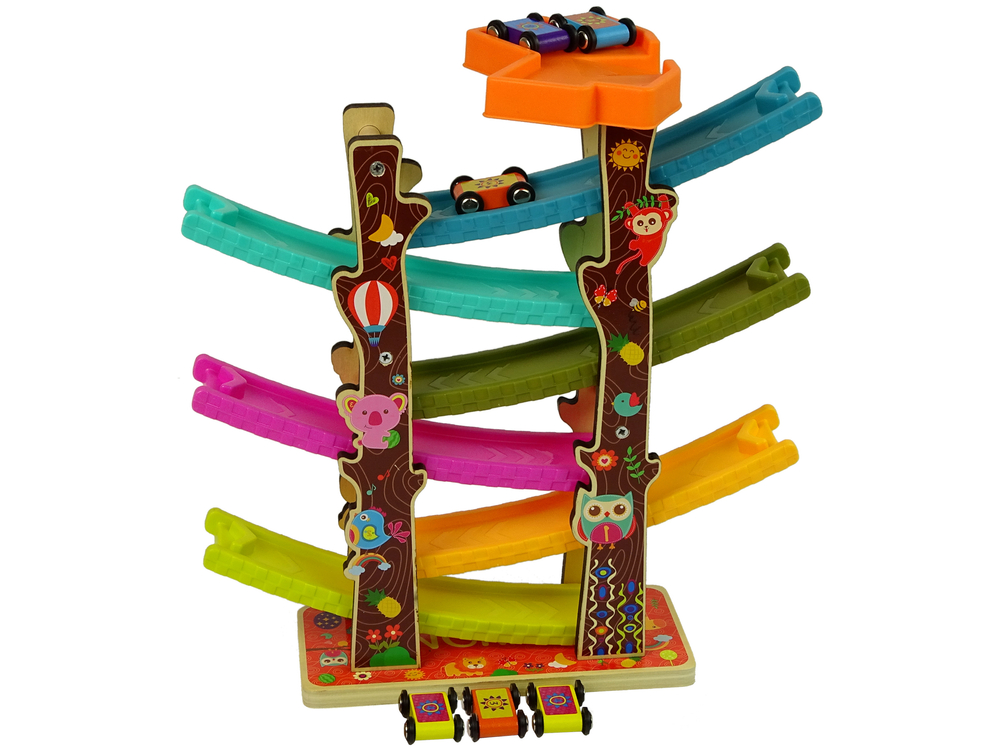 Colorful Track For Cars, Slide 6 Tiers