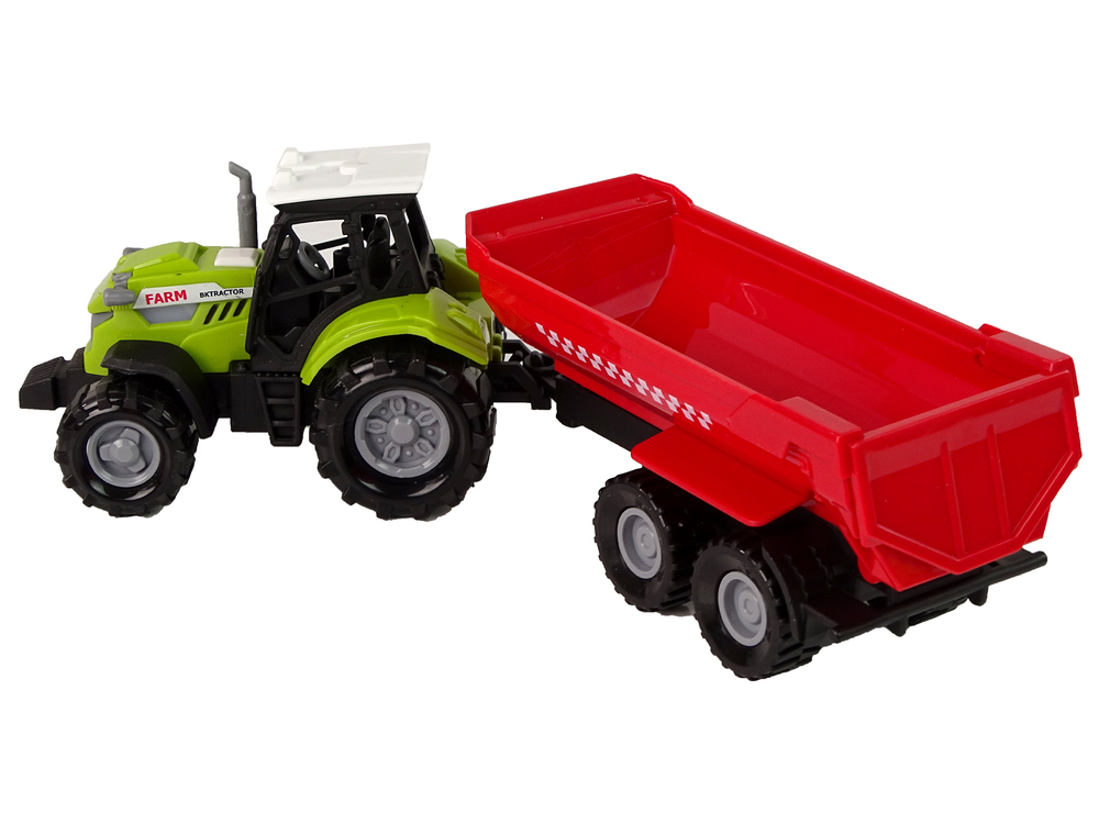 Green Tractor with Trailer