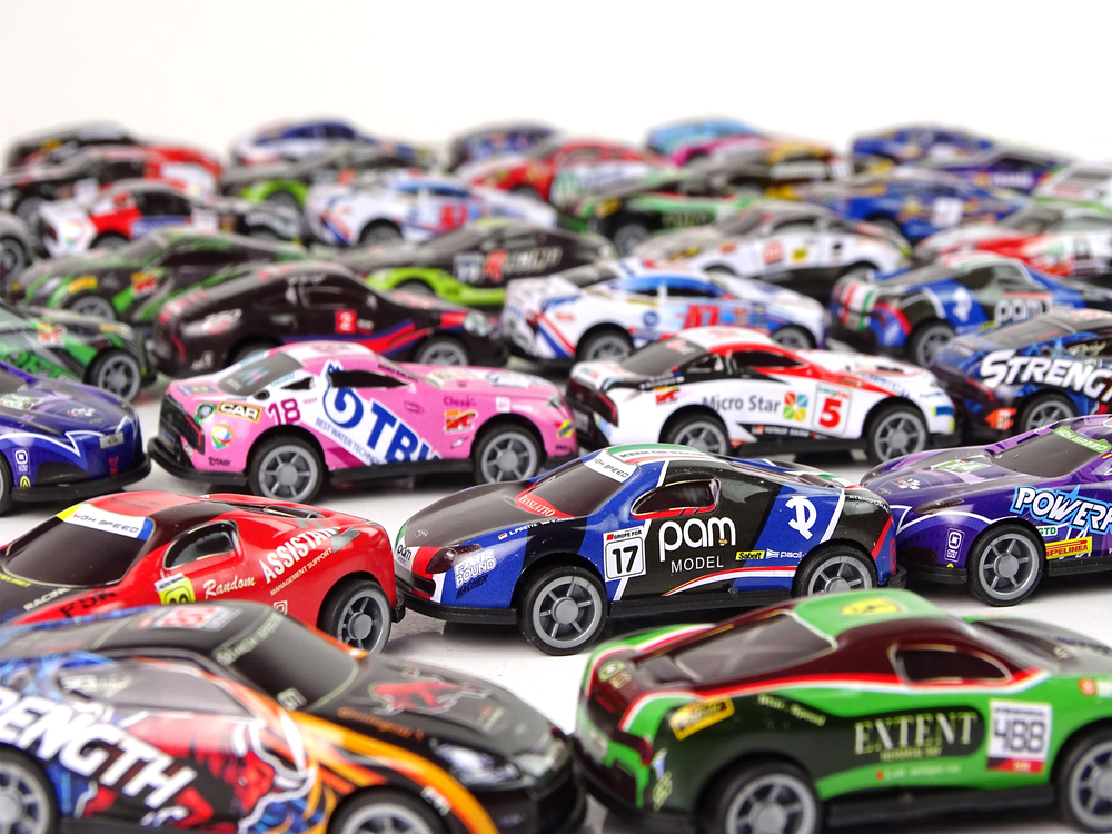 Set of Metal Sports Cars Resoraks Various Colours 48 Pieces