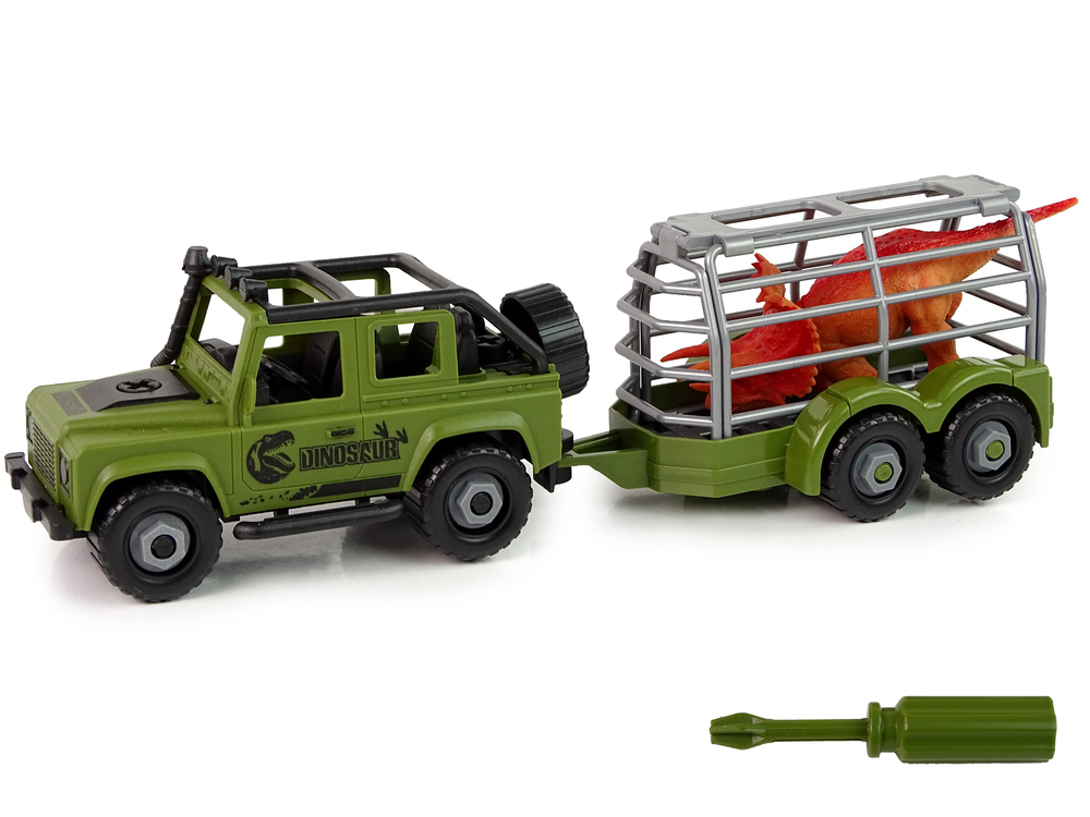 DIY Green Dinosaur Terrain Transporter Car