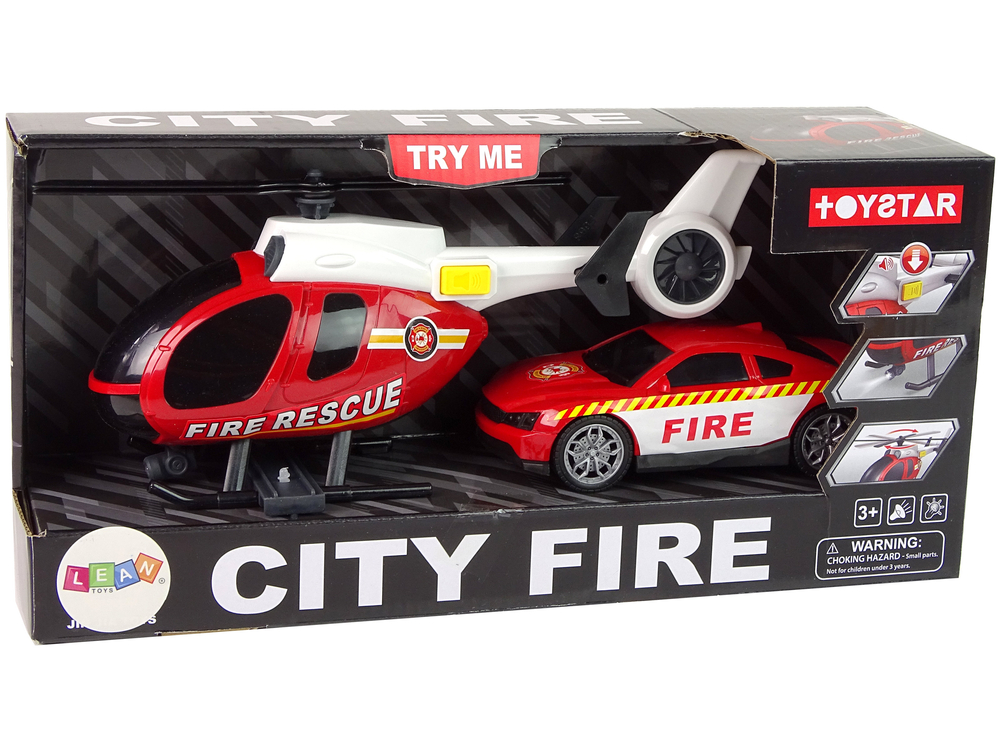 Helicopter Auto Fire Brigade Vehicle Set Sound